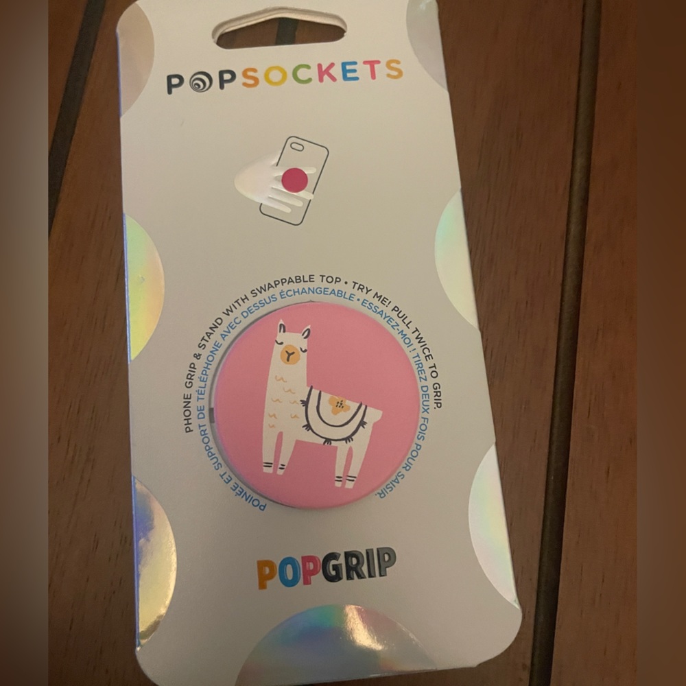 Swappable Llama Glama Popsocket Popgrip NWT